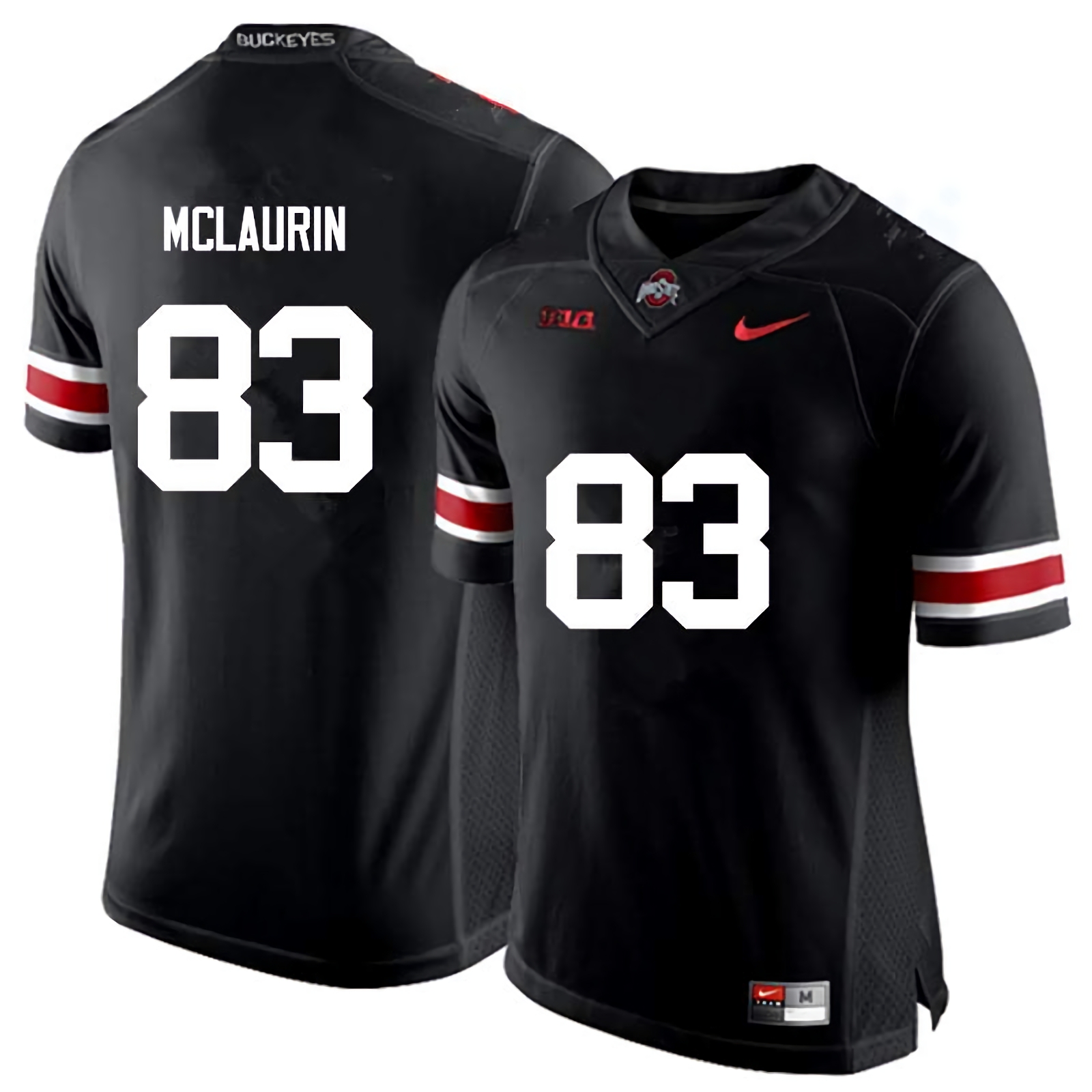Terry McLaurin Ohio State Buckeyes Men's NCAA #83 Nike Black College Stitched Football Jersey DWJ3856PV